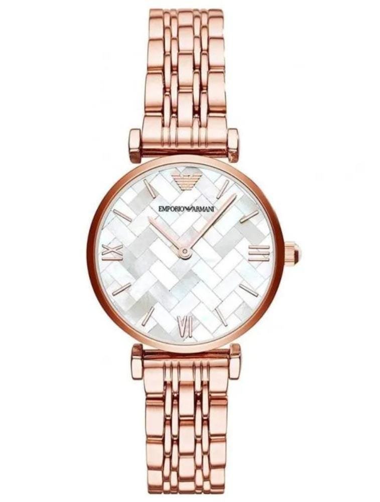 Montre Emporio Armani Gianni T-Bar AR11110 Femme Or Rose