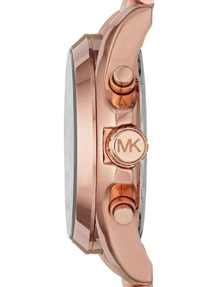 Montre Femme Michael Kors Bradshaw MK5854 Chronographe Or Rose et Noir – Image 2