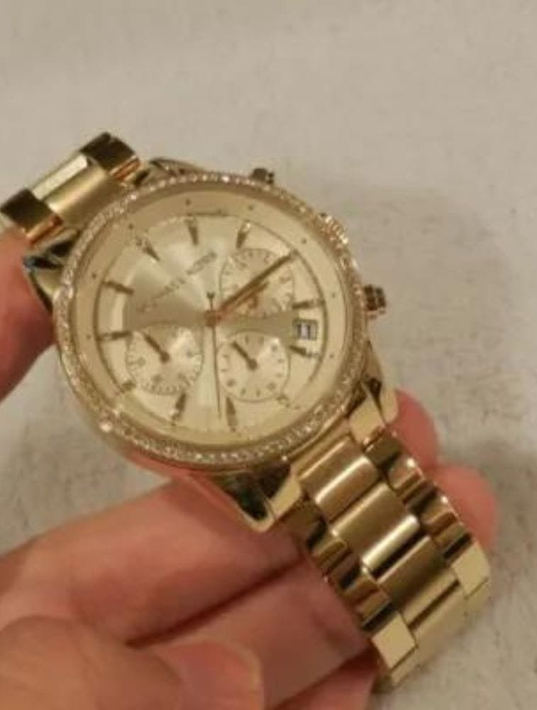 Montre Michael Kors Ritz MK6356 pour Femme – Chic doré & chronographe – Image 3