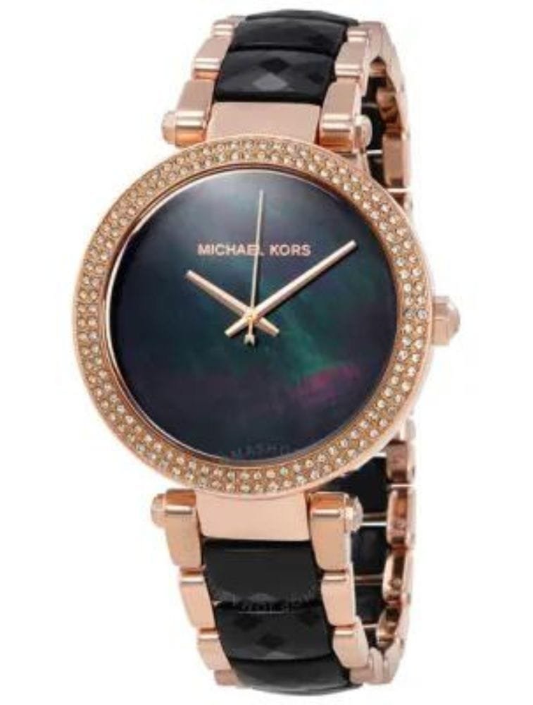 Montre Michael Kors MK6414 Parker pour Femme – Noir cadran nacre