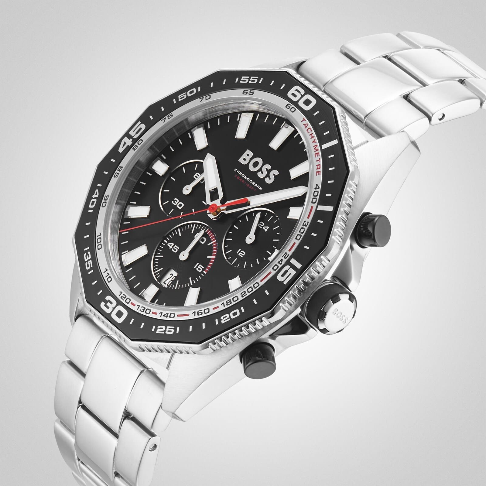 Montre Homme Hugo Boss Energy 1513971 Chronographe Noir et Argenté – Image 2
