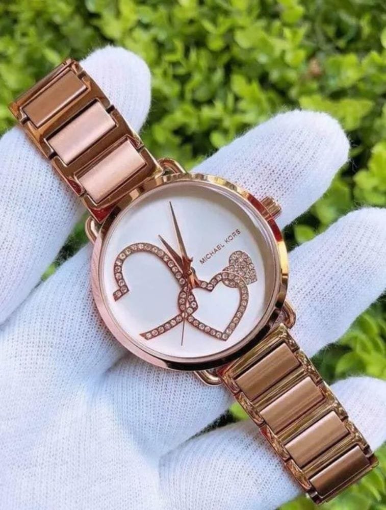 Montre Michael Kors Portia MK3825 Femme Cœur Or Rose - الصورة 2
