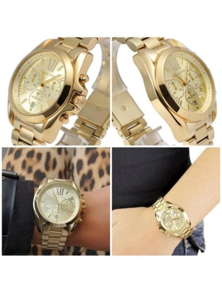 Montre Michael Kors Bradshaw MK5605 Chronographe Femme Dorée – Image 2