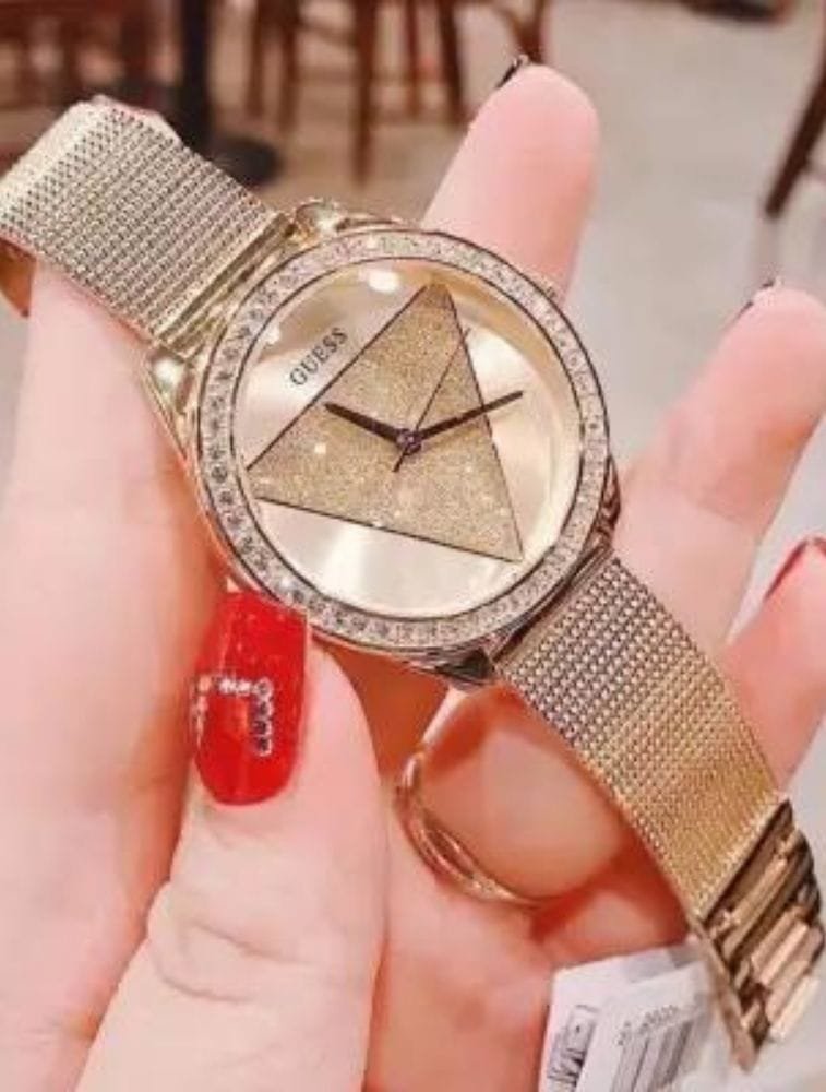 Montre Guess Tri Glitz W1142L2 Femme Dorée – Image 2