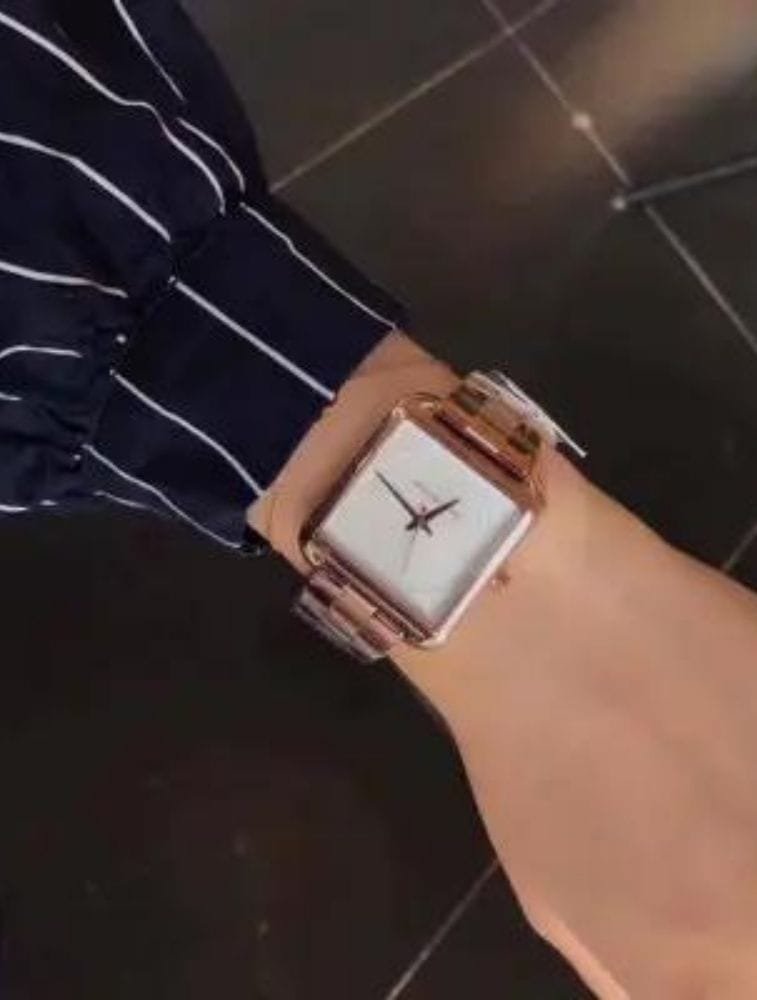 Montre Michael Kors MK3645 Femme Or Rose Carrée – Image 3