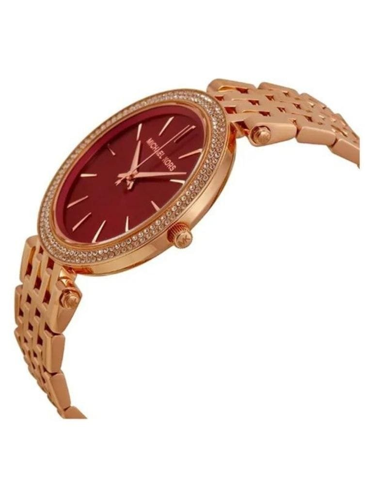 Montre Michael Kors Darci MK3378 Femme Or Rose et Rouge – Image 2