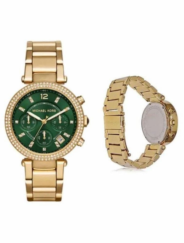Montre Michael Kors Parker MK6263 Femme Dorée avec Cadran Vert Émeraude – Image 2