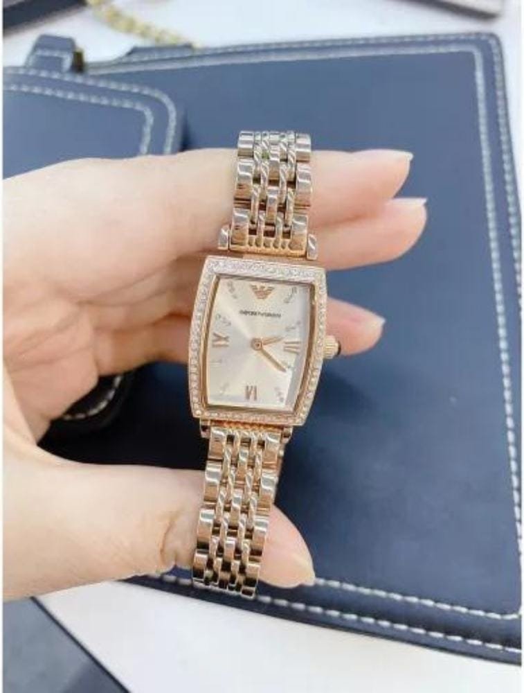 Montre Emporio Armani Gianni T-Bar AR11406 Femme Or Rose – Image 3