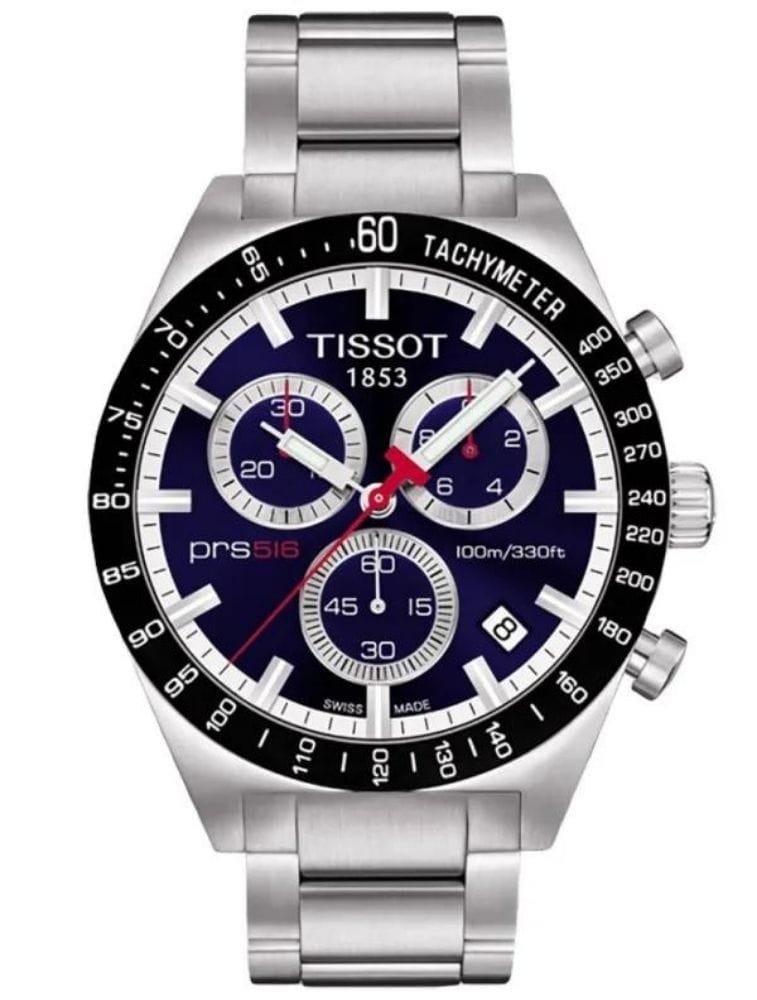 Montre Tissot PRS516 homme cadran bleu