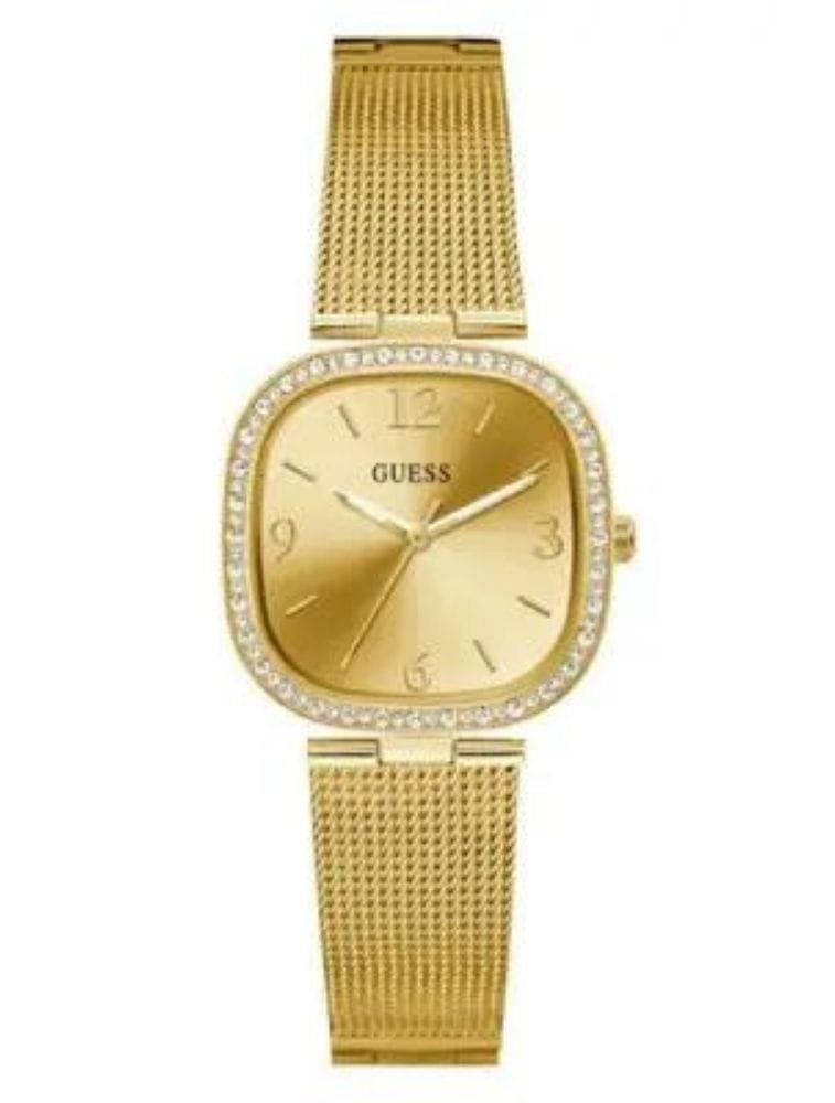 Montre Guess GW0354L2 Femme – Dorée Maille & Strass Élégance Chic