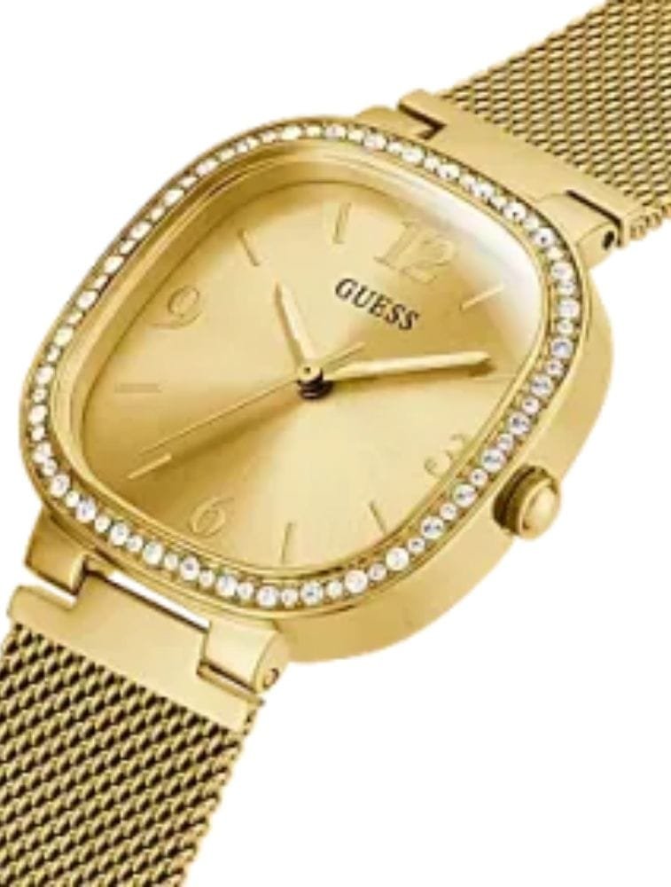 Montre Guess GW0354L2 Femme – Dorée Maille & Strass Élégance Chic – Image 2