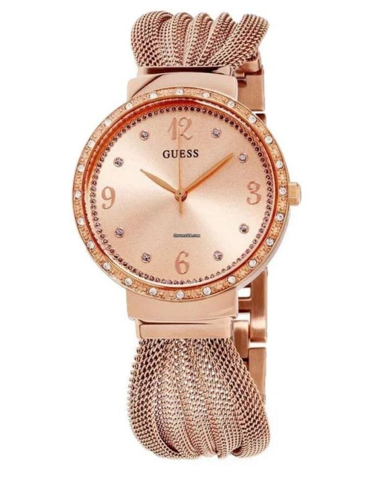 Montre Guess Chiffon W1083L3 Femme Or Rose