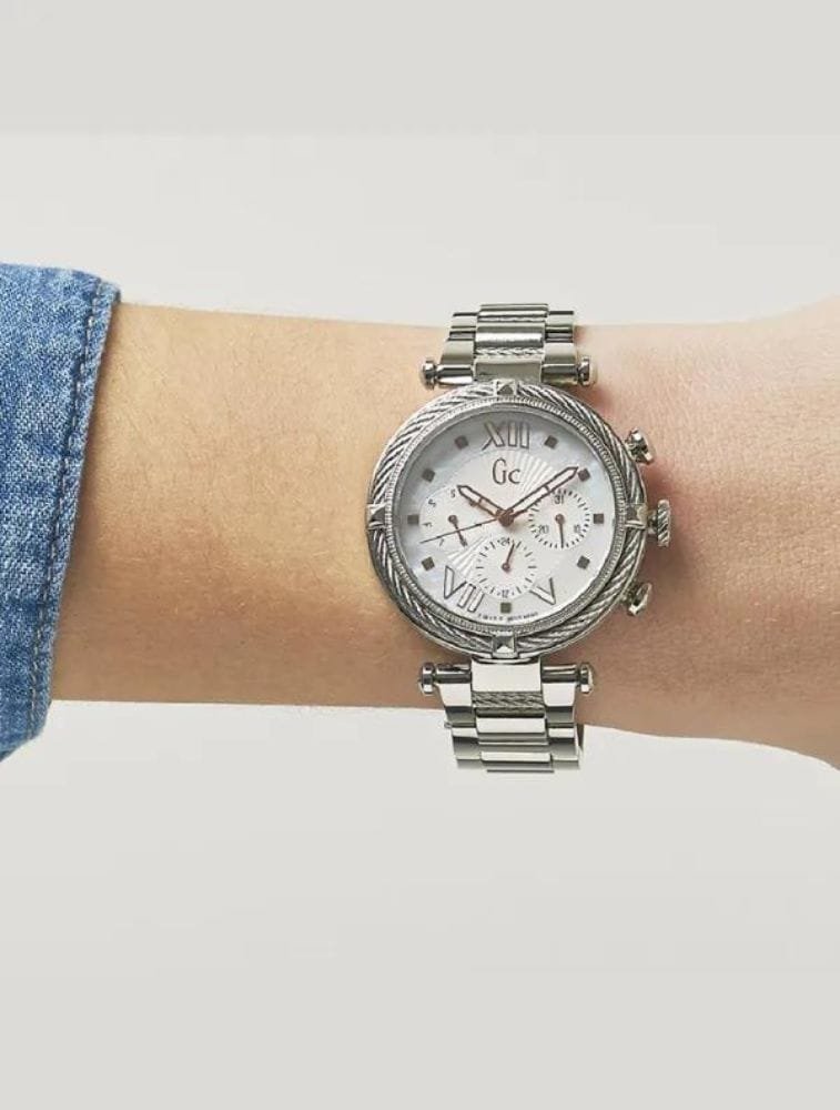 Montre Femme Gc Guess Collection LadyChic Y16001L1 Chronographe Nacre – Image 5