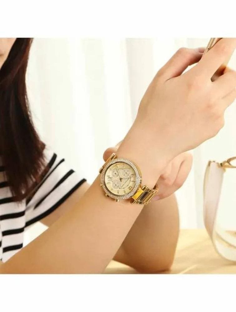 Montre Michael Kors Parker MK5354 Chronographe Femme Dorée – Image 4