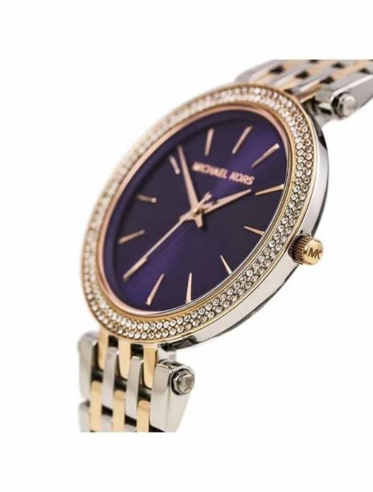 Montre Michael Kors Darci MK3353 Femme Bicolore Cadran Violet – Image 2