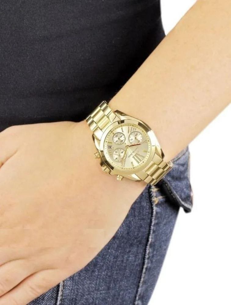 Montre Michael Kors Bradshaw MK5798 Chronographe Femme Dorée – Image 3
