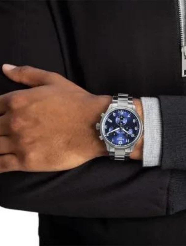 Montre Homme Tissot Chrono XL Classic T116.617.11.047.01 - Chronographe Quartz Bleu Acier 45mm - الصورة 3