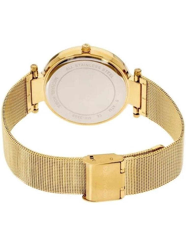 Montre Femme Michael Kors Darci MK3368 Dorée et Bracelet Milanais - الصورة 3
