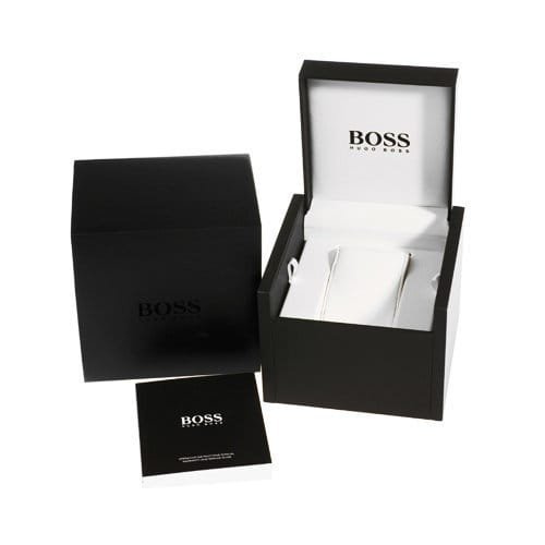 Montre Boss Grand Prix 40 Chronographe Cadran Noir Bracelet Acier Homme - الصورة 4