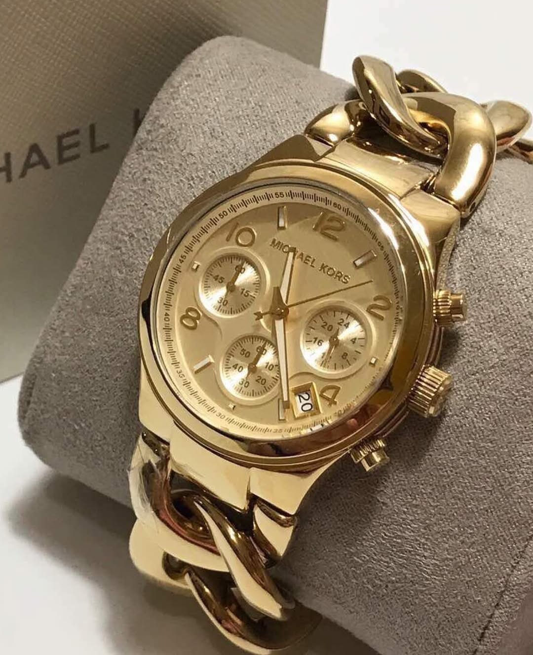 Montre Michael Kors Runway Twist MK3131 Femme Dorée – Image 4