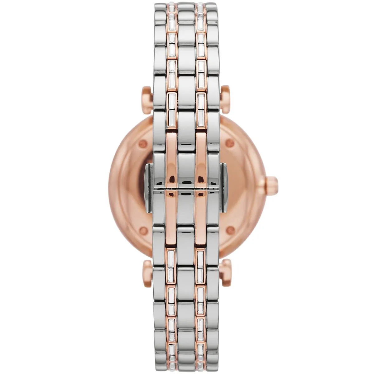 Montre Emporio Armani Gianni T-Bar AR11293 Montre Femme Bicolore Cristaux - الصورة 7