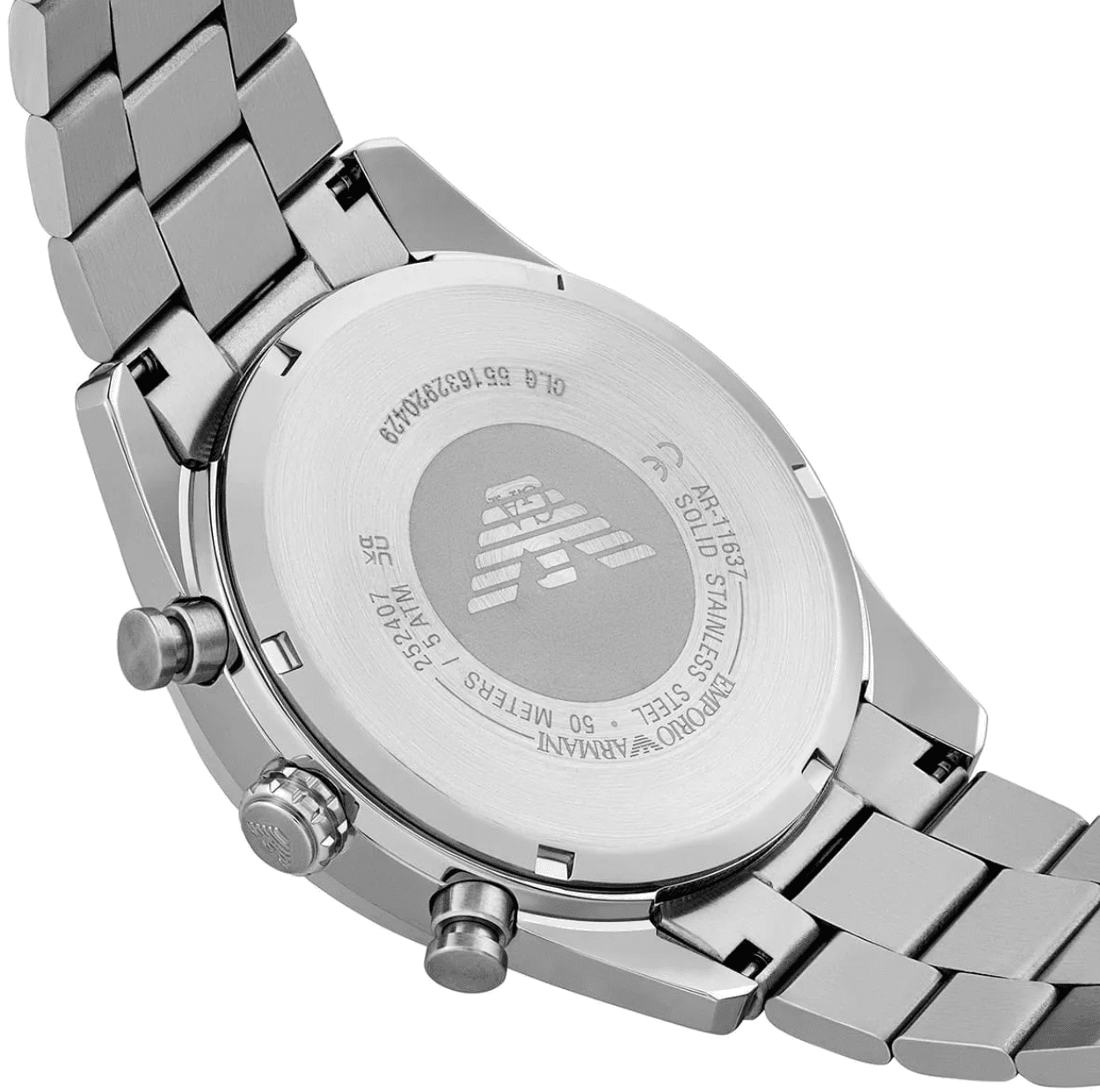 Montre Homme Emporio Armani AR11637 Chronographe Cadran Vert Émeraude et Acier 43mm - الصورة 4