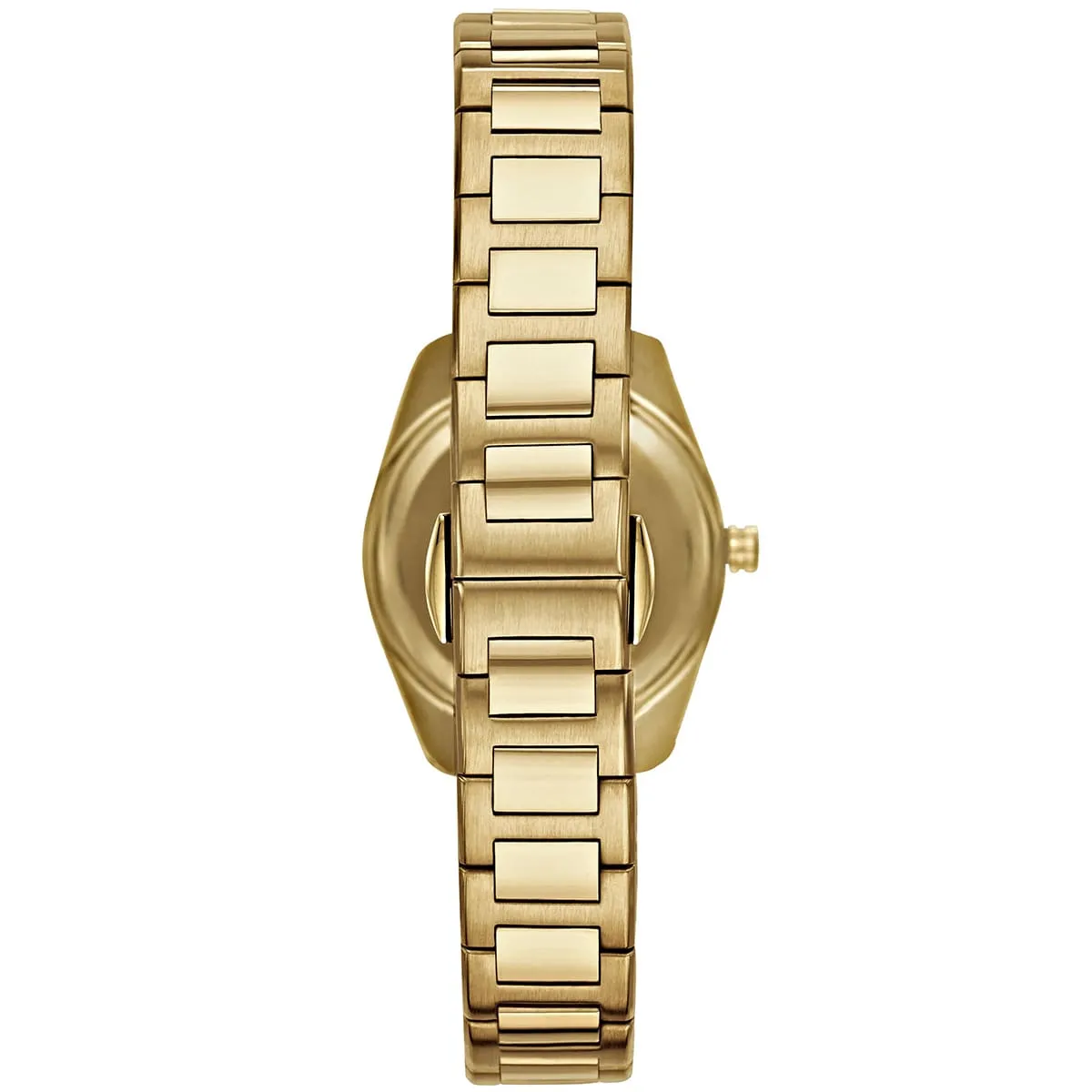 Montre Emporio Armani Tazio Small AR6031 Montre Femme Dorée Cadran Gris Cristaux - الصورة 3