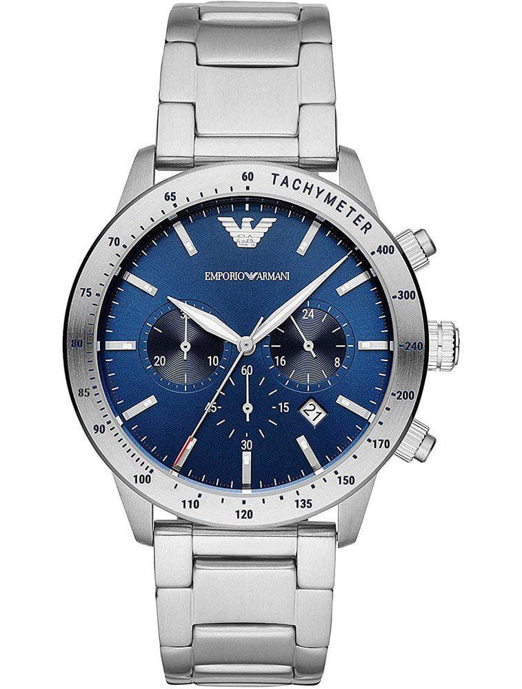 Montre Emporio Armani AR11306 Chronographe Homme Cadran Bleu
