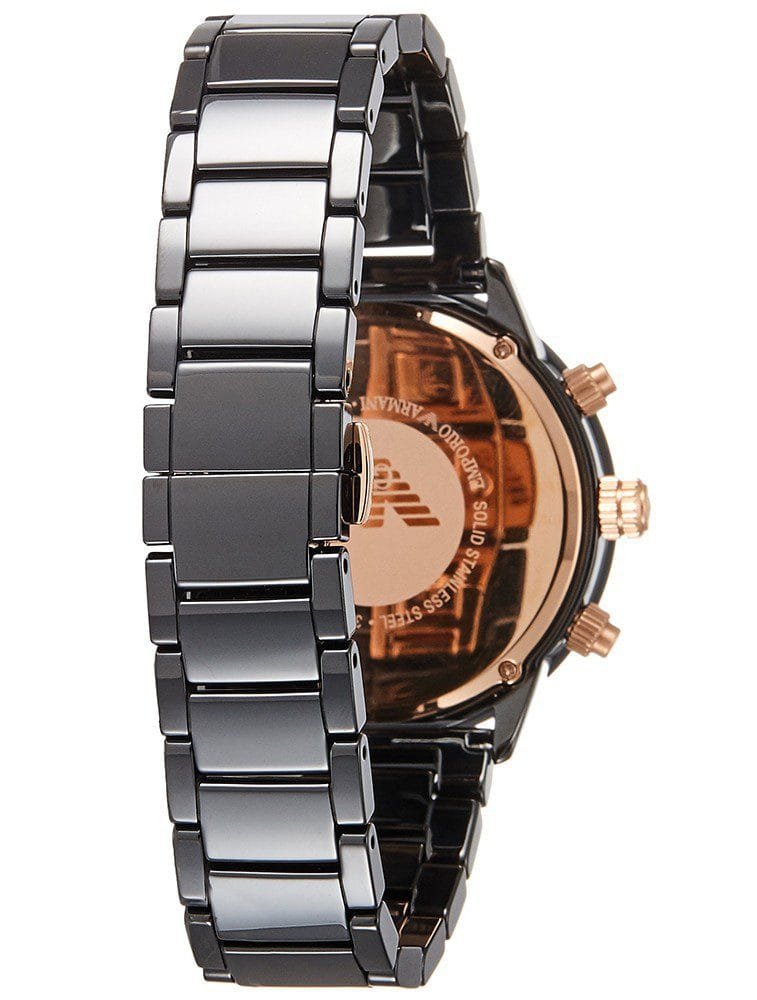 Montre Emporio Armani AR70002 Chronographe Homme Céramique Noire - الصورة 2