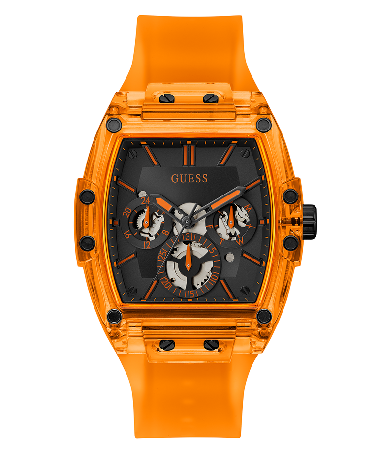 Montre Guess GW0203G10 Montre Homme Orange Cadran Noir