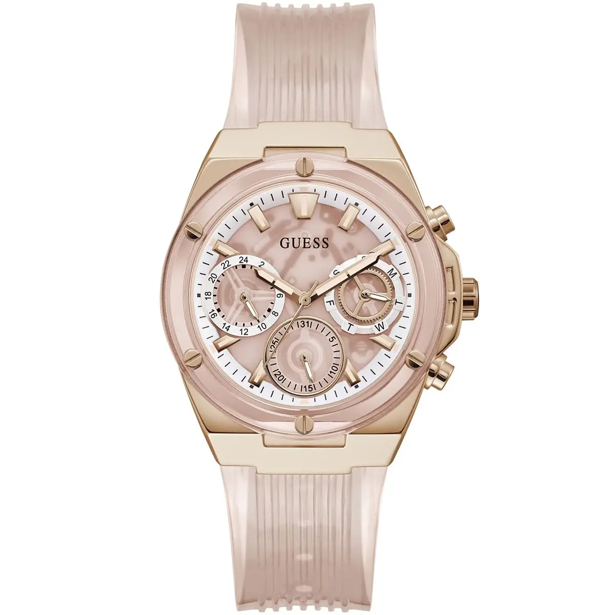 Montre Guess Athena GW0409L3 Montre Femme Rose Gold Cadran Rose