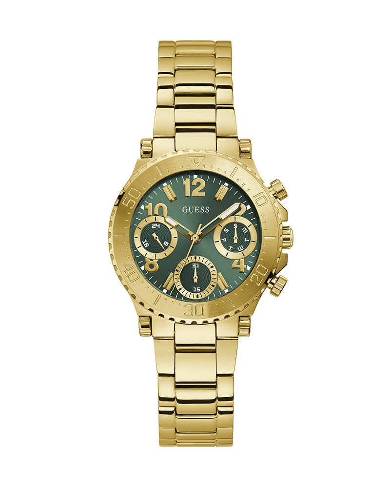 Montre Guess GW0465L5 Cosmic – Montre femme dorée à cadran vert