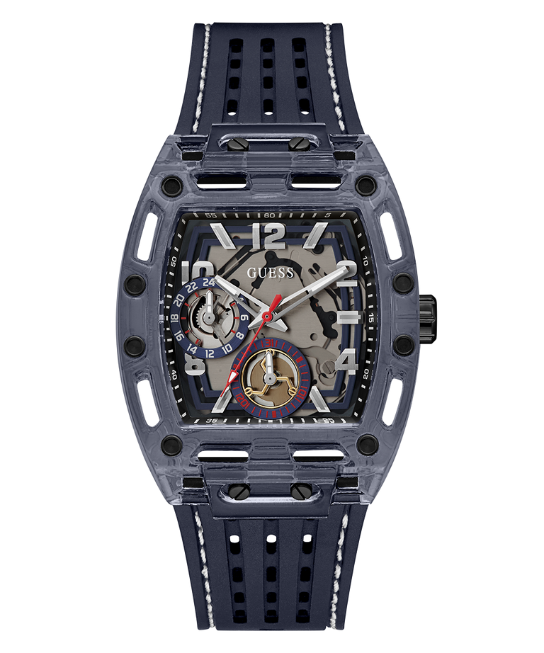 Montre Guess GW0499G1 Phoenix – Montre Homme Navy à Cadran Skeleton