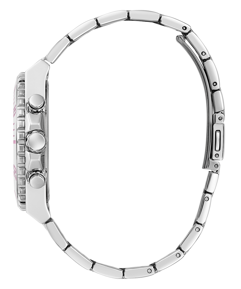 Montre Guess GW0696L1 Color Fusion – Montre Femme Argentée à Cadran Rose - الصورة 5
