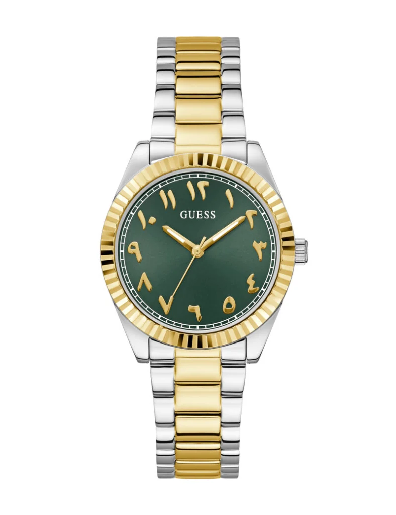 Montre Guess Luna GW0735L2 Montre Femme Cadran Vert Bicolore