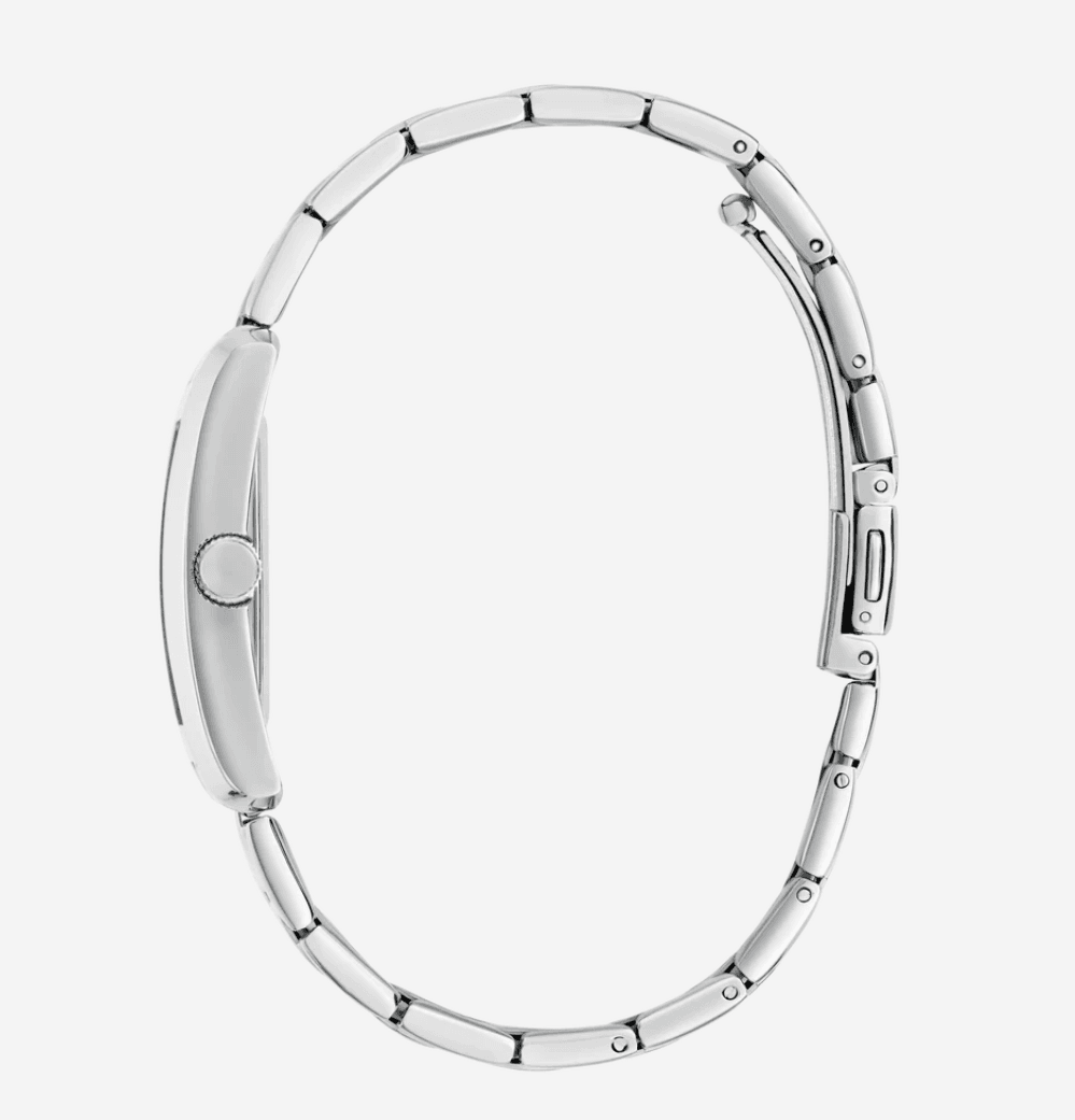 Montre femme Guess GW0876L1 en acier inoxydable avec cadran bleu glacier et bracelet argenté - الصورة 5