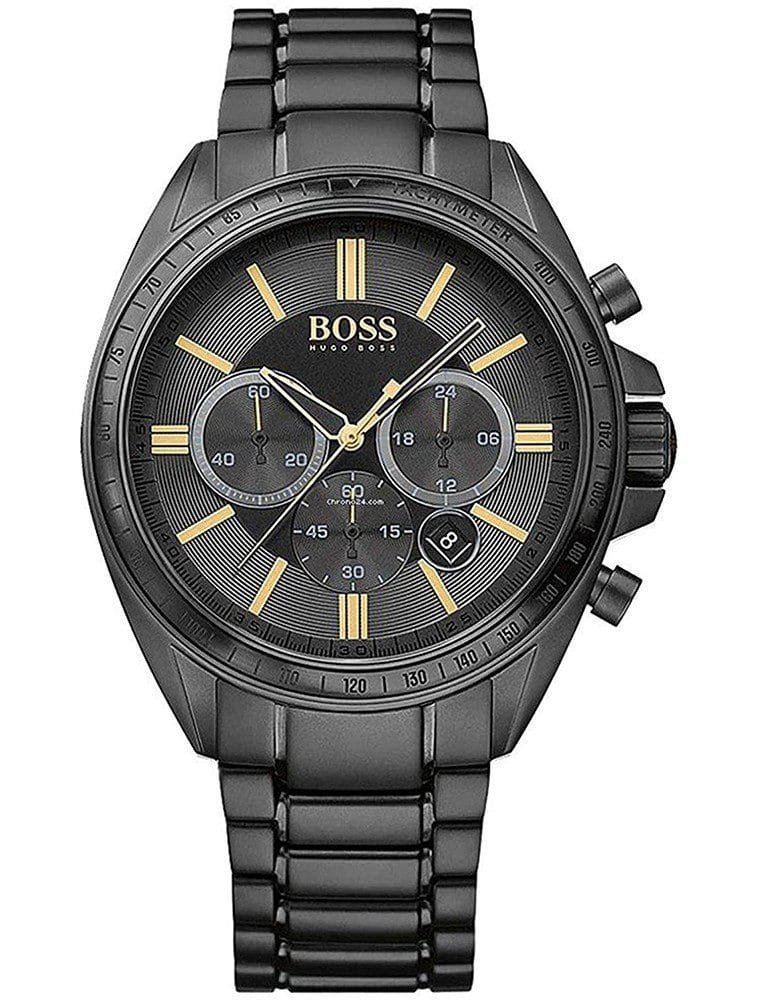 Montre Hugo Boss Driver 1513277 Chronographe Noir et Or Rose Homme