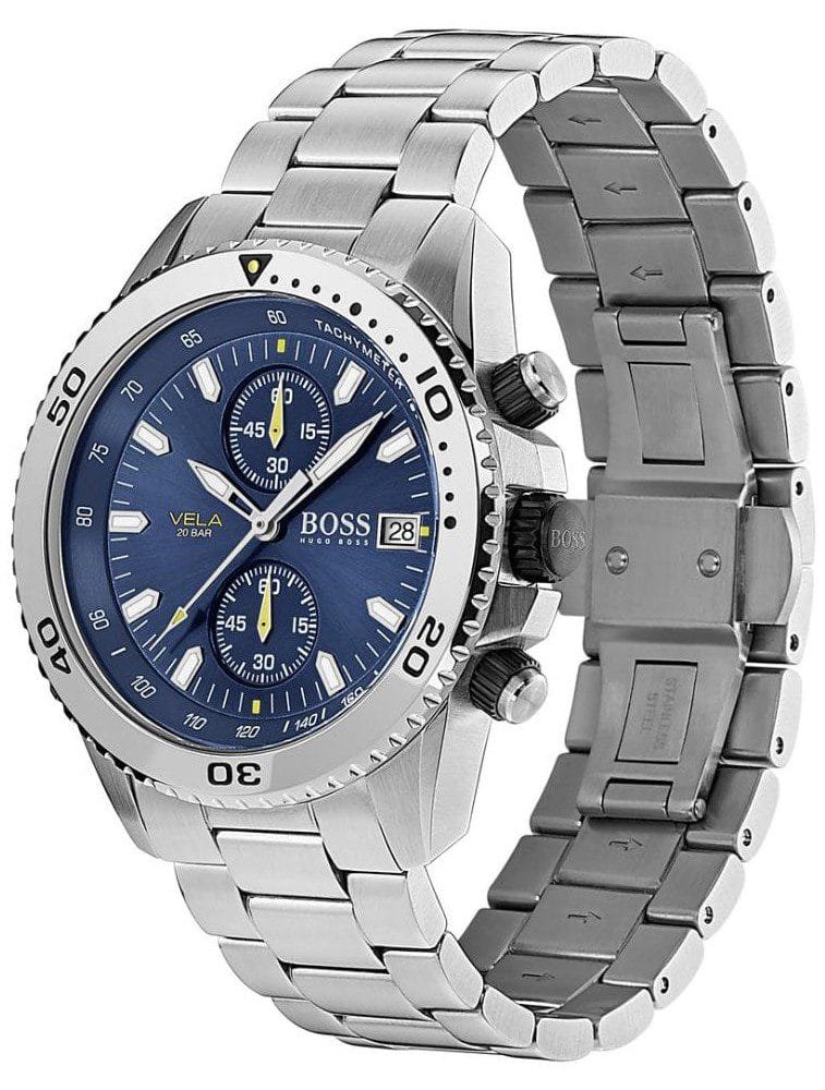 Montre Homme Hugo Boss 1513775 Vela Chronographe Bleu – Image 2