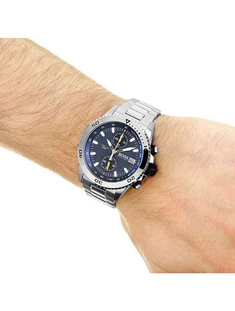 Montre Homme Hugo Boss 1513775 Vela Chronographe Bleu – Image 5