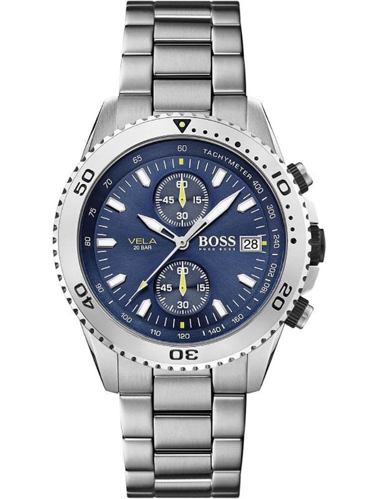 Montre Homme Hugo Boss 1513775 Vela Chronographe Bleu