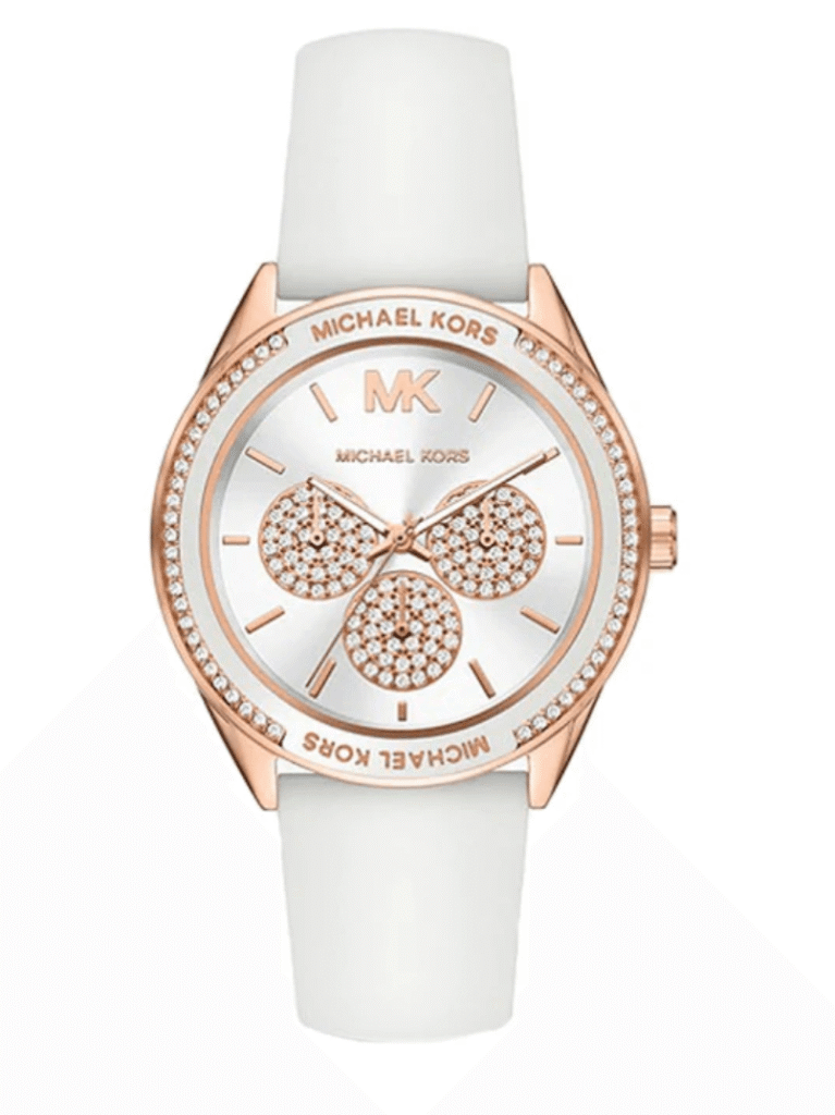 Montre Femme Michael Kors Jessa MK6945 : Le Sport-Chic Or Rose et Blanc