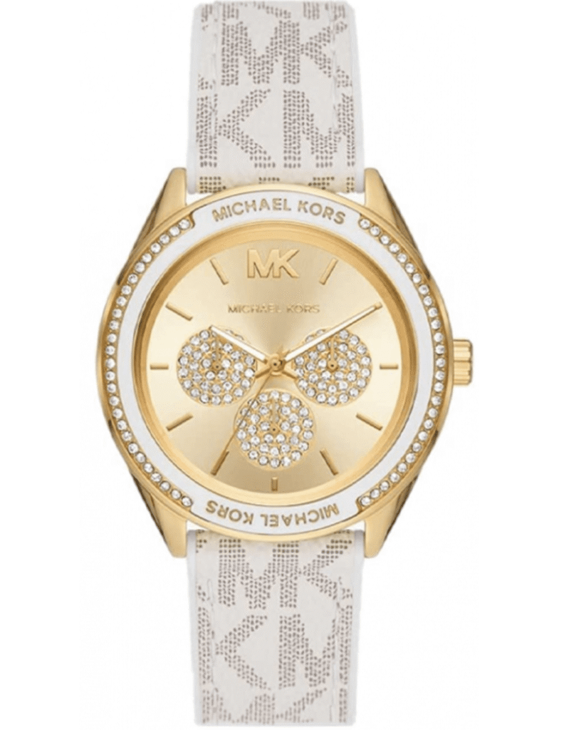 Montre Femme Michael Kors Jessa MK7204 : L'Éclat Doré et Blanc Multifonction