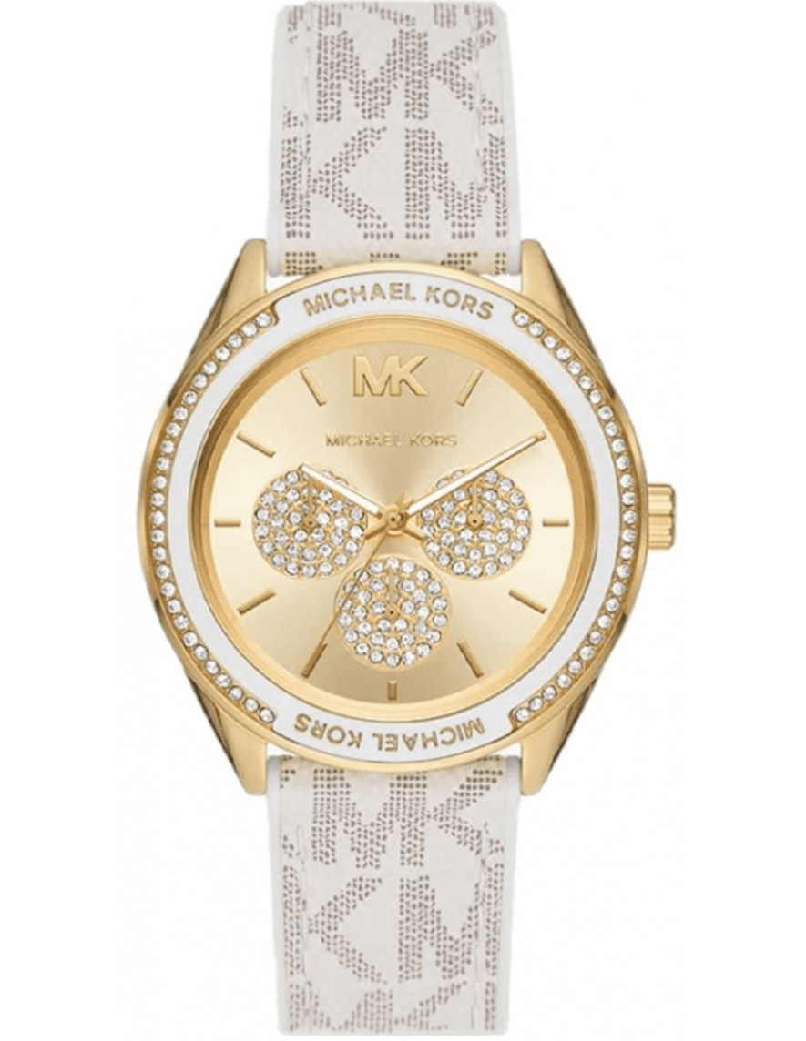 Montre Femme Michael Kors Jessa MK7204 : L'Éclat Doré et Blanc Multifonction