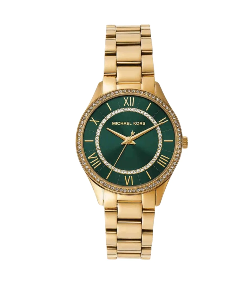 Montre Michael Kors Mini Lauryn MK4737 Montre Femme Dorée Cadran Vert