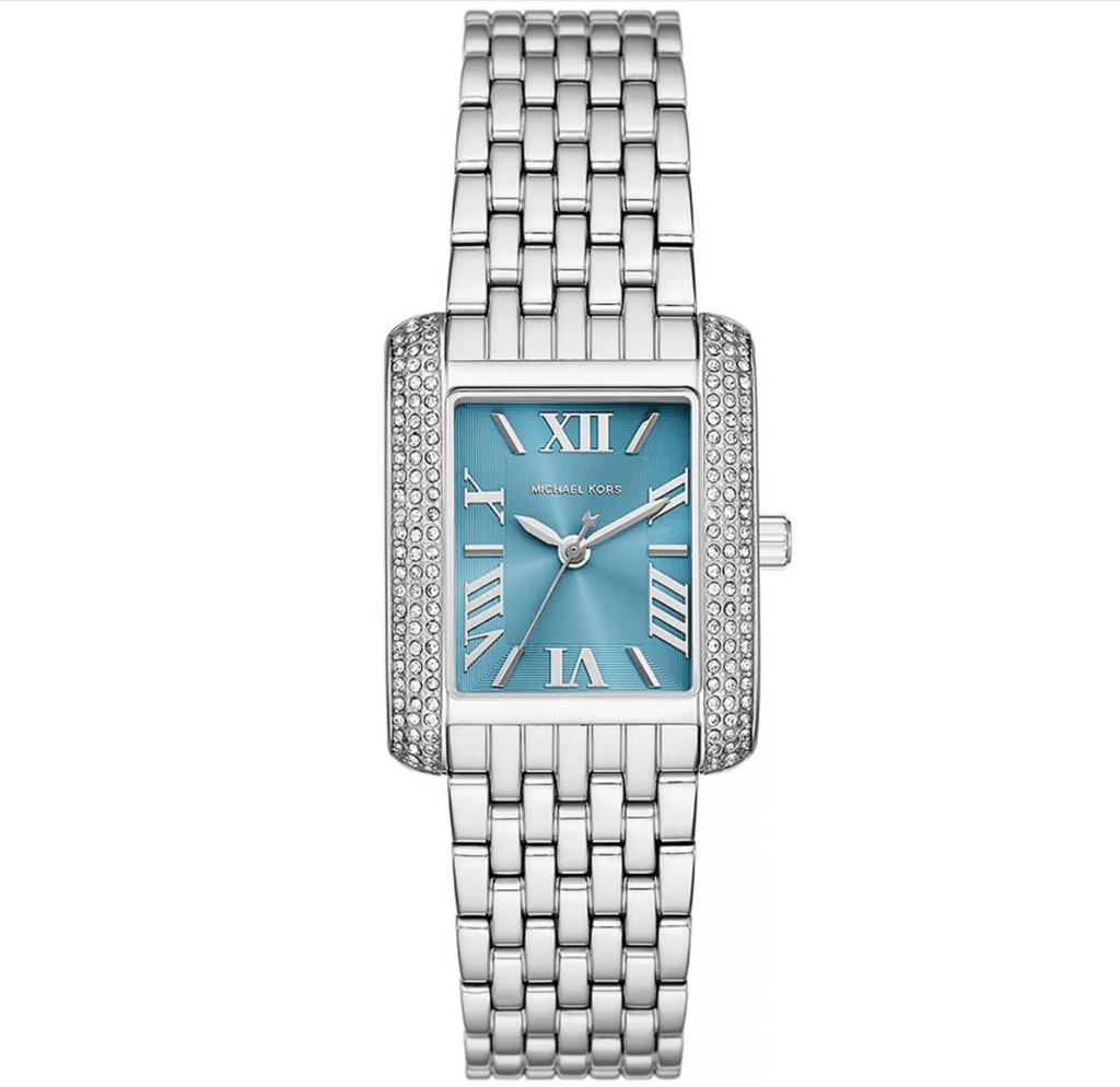 Montre Michael Kors Emery MK4829 pour femme argent bleu