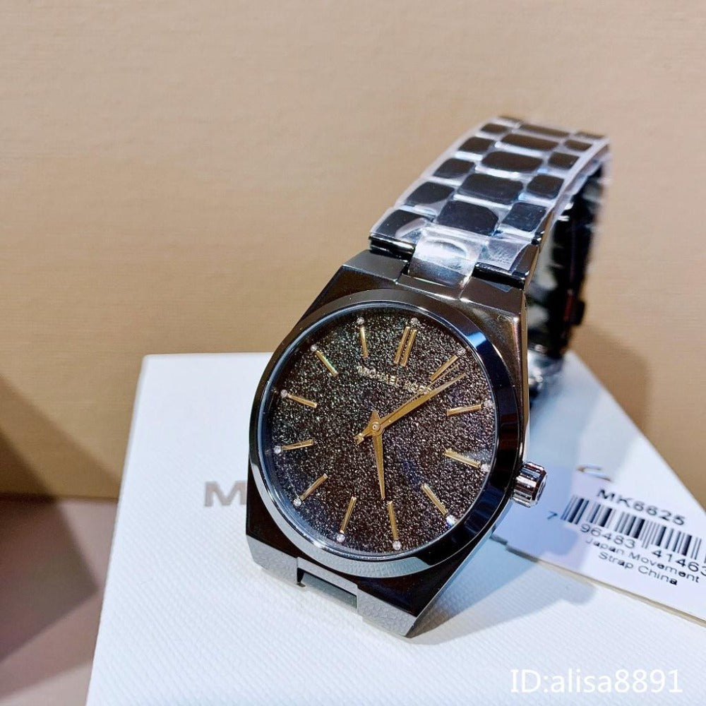 Montre Femme Michael Kors MK6625 Channing Acier Noir Cadran Pailleté – Image 3
