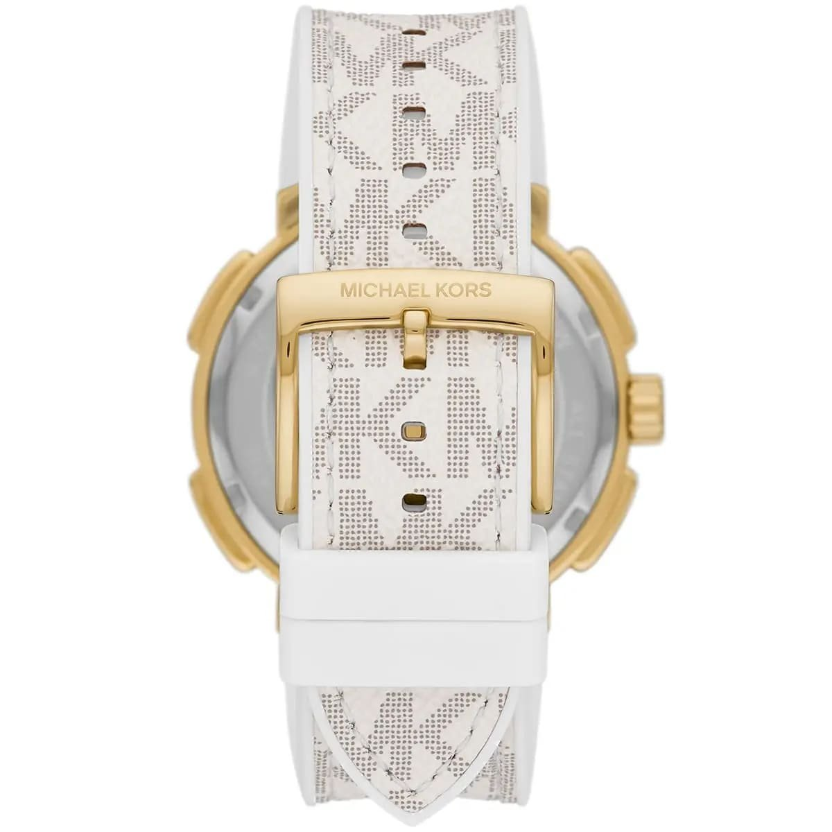 Montre Michael Kors Sidney MK7221 Montre Femme Blanche Dorée – Image 4