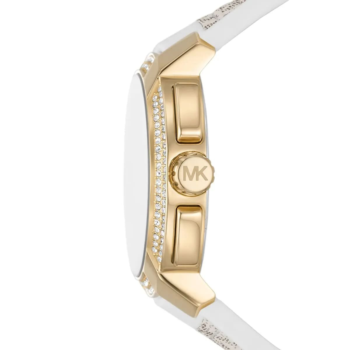 Montre Michael Kors Sidney MK7221 Montre Femme Blanche Dorée – Image 2