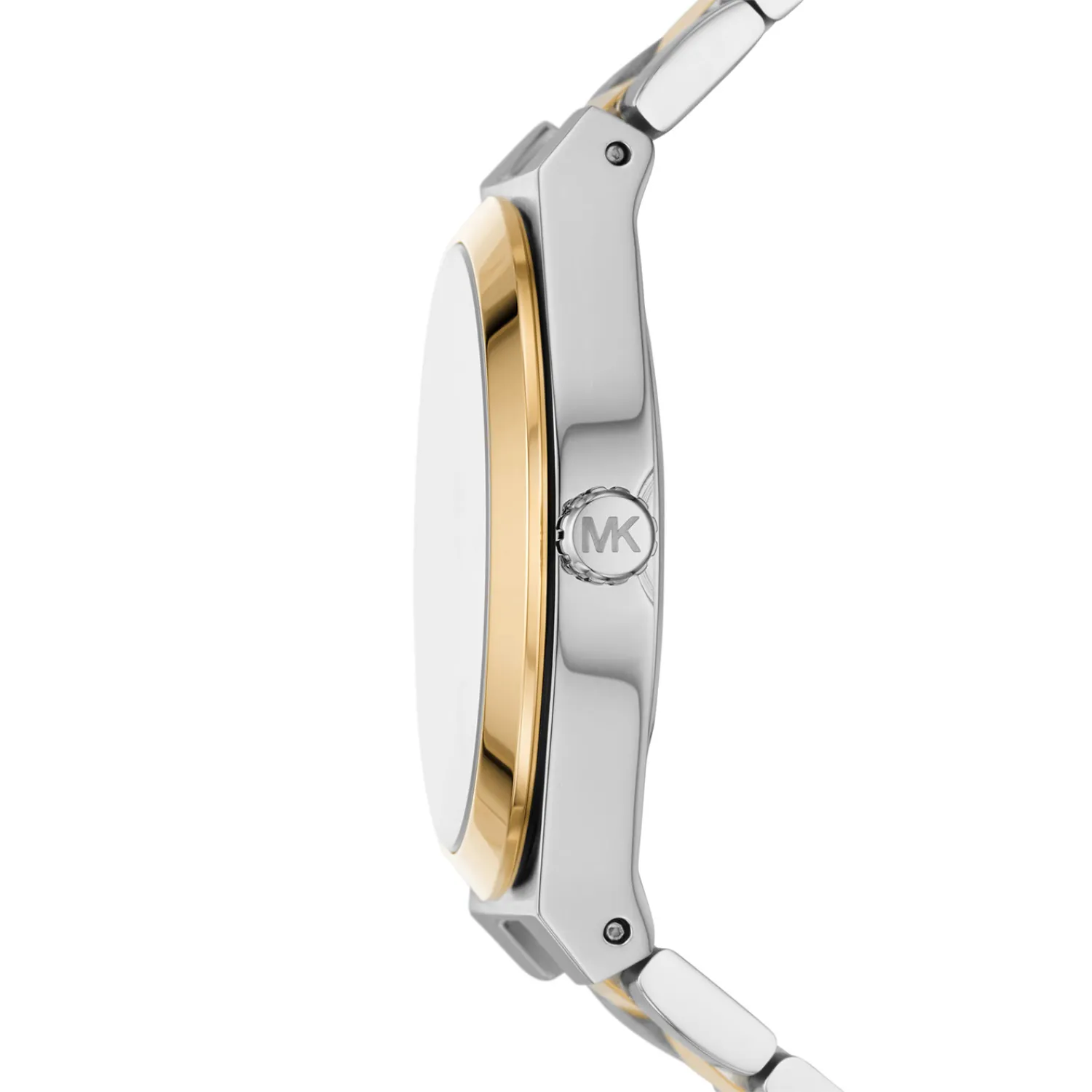Montre Femme Michael Kors Lennox MK7464 Bicolore 37mm, Cadran Blanc et Chiffres Romains - الصورة 3
