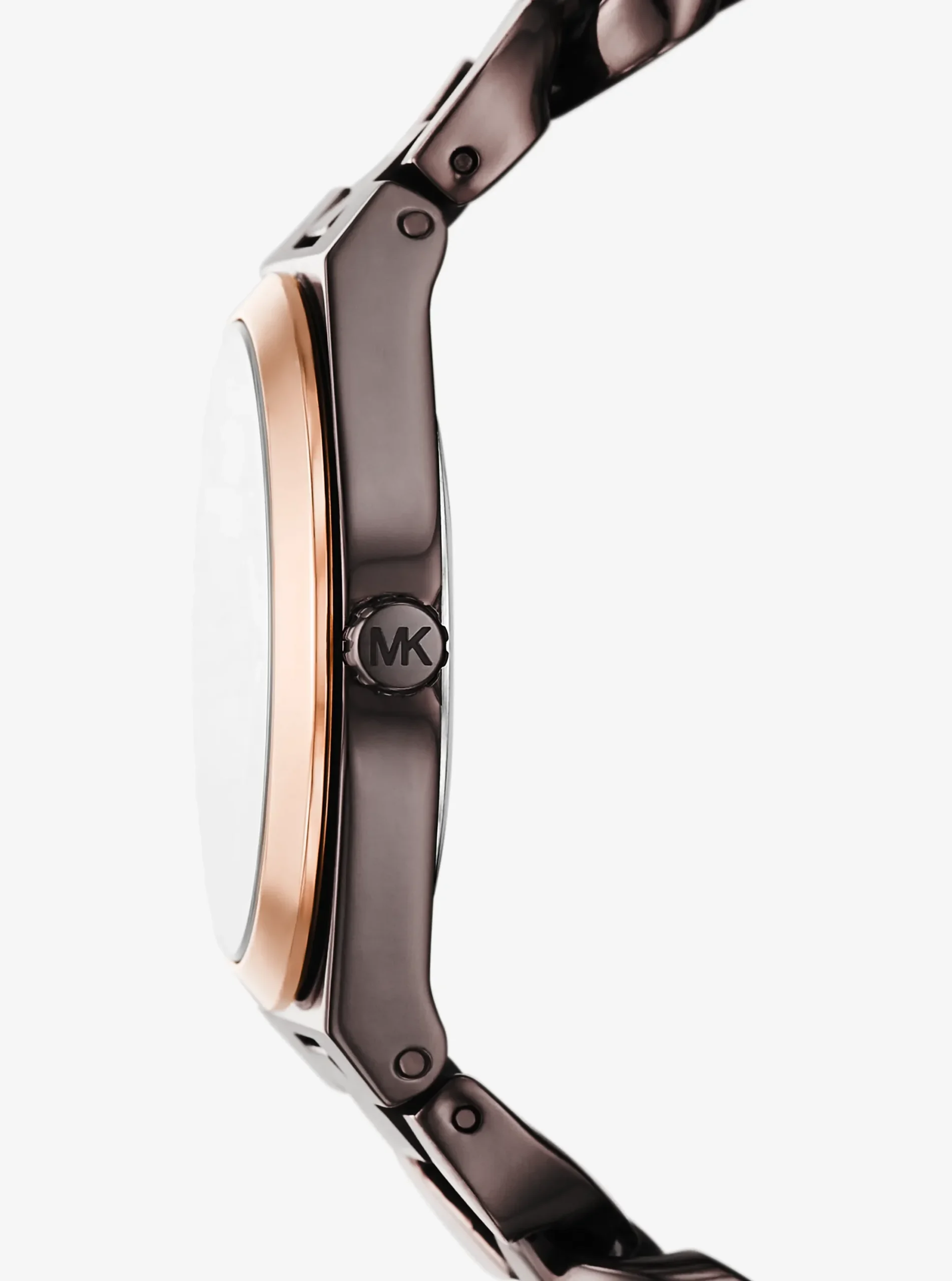 Montre Michael Kors Lennox MK7501 Montre Femme Chocolat et Rose Gold - الصورة 3